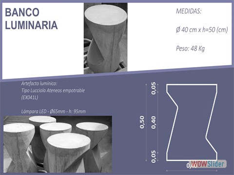 BANCO LUMINARIA