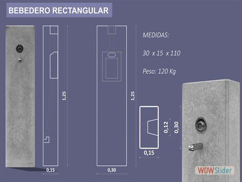 BEBEDERO RECTANGULAR