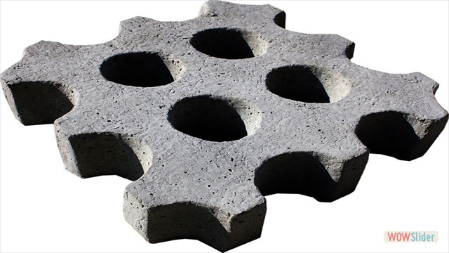 Bloque de cesped circular 37x37
